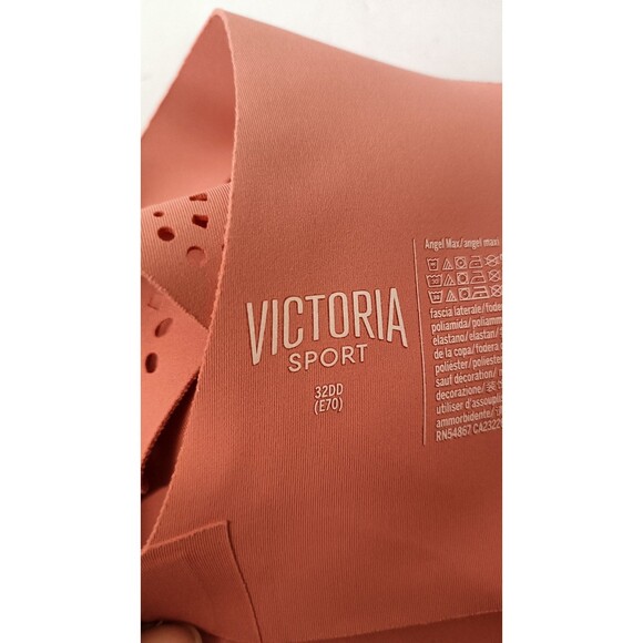 Victoria's Secret VSX Angel Max Sports Bra Size 32DD Rosebud Athleisure Sporty - Picture 5 of 9